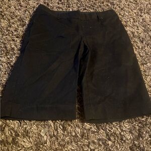 Express Black Pinstripe Shorts